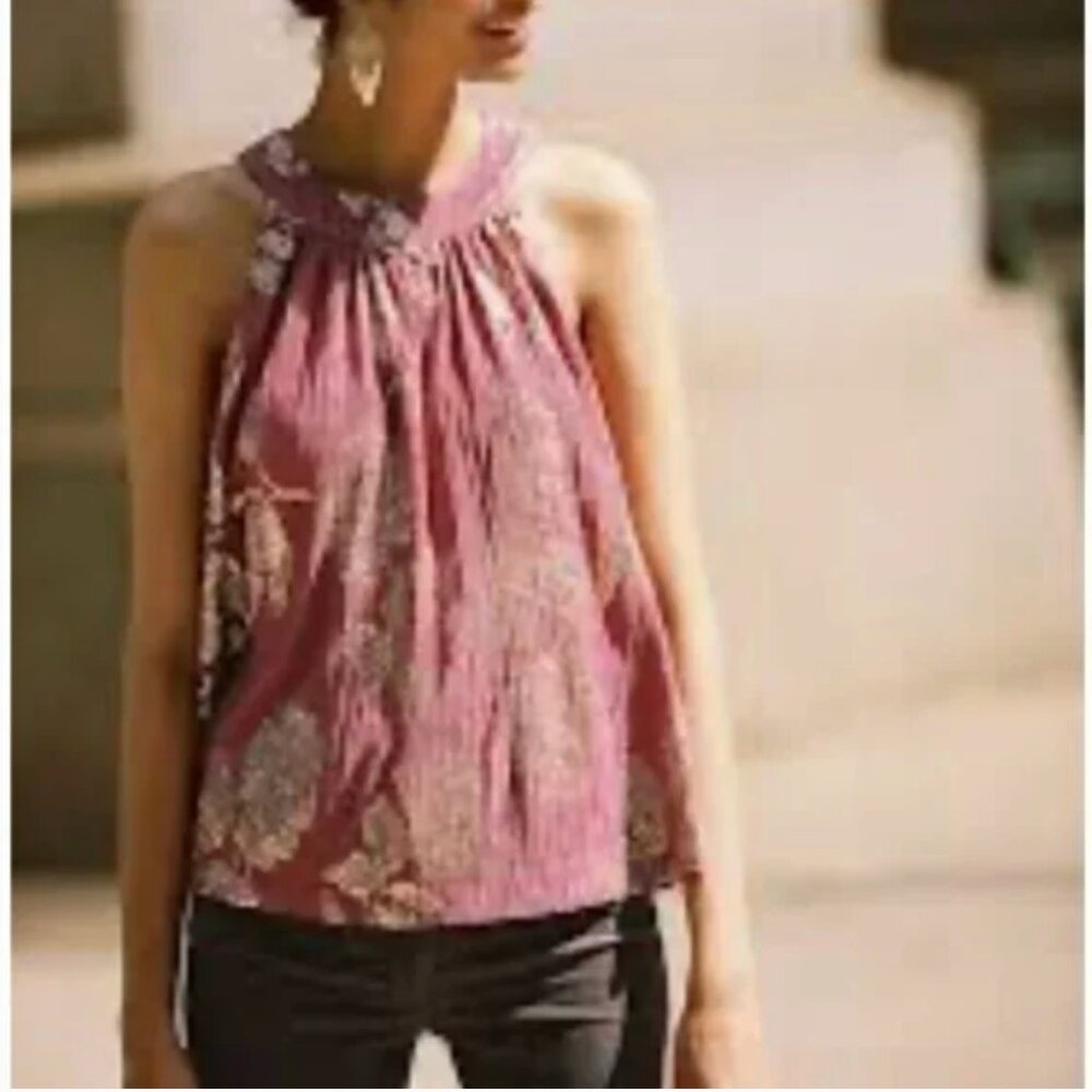⭐Feather Bone Halter High Neck Tie Boho Bohemian Classy Elegant Party Top Blouse - Picture 5 of 6